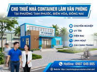 Cho thuê nhà container làm văn phòng tại Phường Biên Hòa, Đồng Nai
