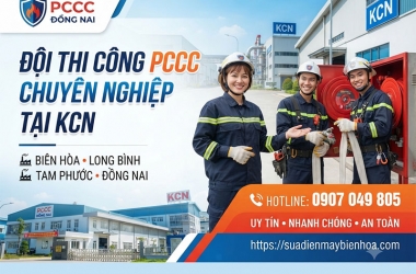Đội thi công phòng cháy chữa cháy các khu công nghiệp tại Biên Hòa