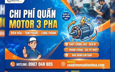 Chi phí quấn motor 3 pha tại Thành Phố Đồng Nai