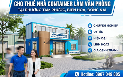 Cho thuê nhà container làm văn phòng tại Phường Biên Hòa, Đồng Nai