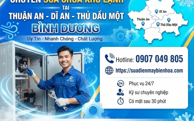 Chuyên sửa chữa kho lạnh tại Bình Dương