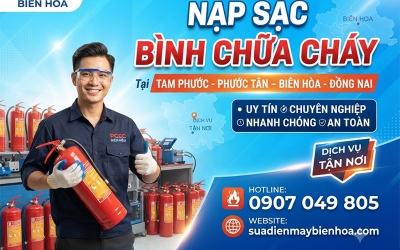 Nạp sạc bình chữa cháy giá rẻ nhất năm 2026