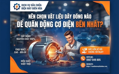 Nên chọn vật liệu dây đồng nào để quấn động cơ điện bền nhất?