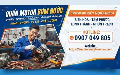 Quấn motor bơm nước tại Đồng Nai