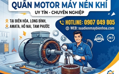 Quấn motor máy nén khí tại Đồng Nai