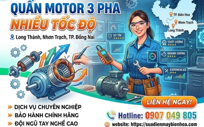 Quấn motor 3 pha nhiều tốc độ