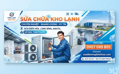 Sửa chữa kho lạnh tại các KCN khu vực Biên Hòa