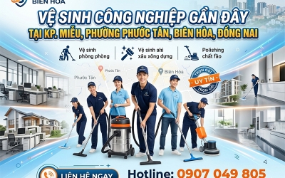 Vệ sinh công nghiệp gần đây tại Thành Phố Đồng Nai