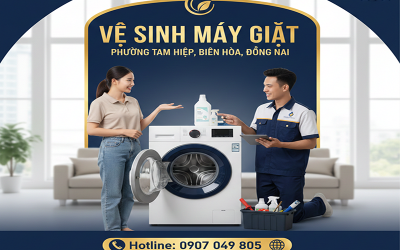 Vệ sinh máy giặt ở đâu tại Biên Hòa