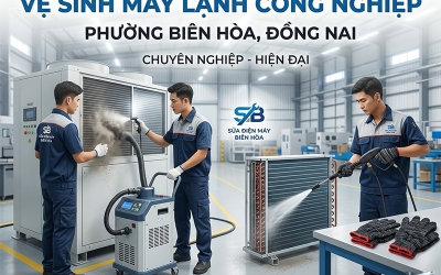 VỆ SINH MÁY LẠNH CÔNG NGHIỆP TẠI CÔNG TY
