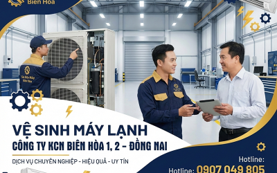 Vệ Sinh Máy Lạnh Công Ty Tại Khu Công Nghiệp Biên Hòa 1, 2 Đồng Nai - Dịch Vụ Chuyên Nghiệp