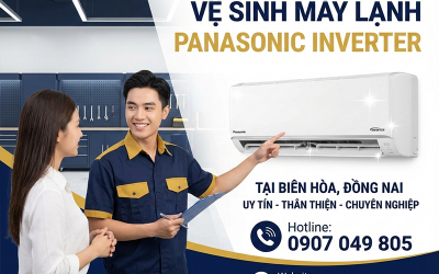 Vệ Sinh Máy Lạnh Panasonic Inverter Tại Nhà Tại Biên Hòa, Đồng Nai - Dịch Vụ Uy Tín Chuyên Nghiệp