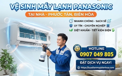 Vệ sinh máy lạnh panasonic tại nhà