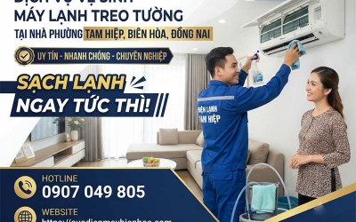 Vệ sinh máy lạnh treo tường tại nhà