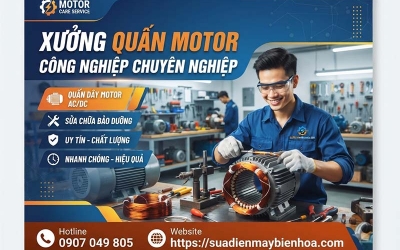 Xưởng quấn motor công nghiệp chuyên nghiệp