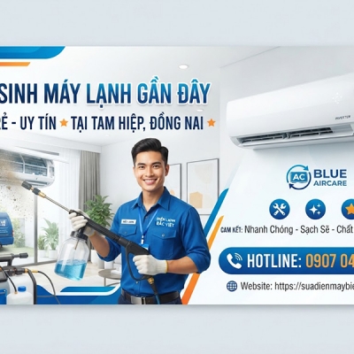 Vệ sinh máy lạnh gần đây giá rẻ tại Tam Hiệp