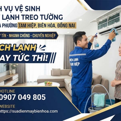 Vệ sinh máy lạnh treo tường tại nhà