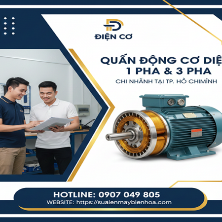 Quấn động cơ điện 1 pha và 3 pha giá rẻ tại TPHCM