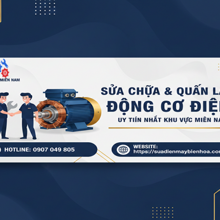 Sửa chữa và quấn lại động cơ điện uy tín nhất khu vực Miền Nam 