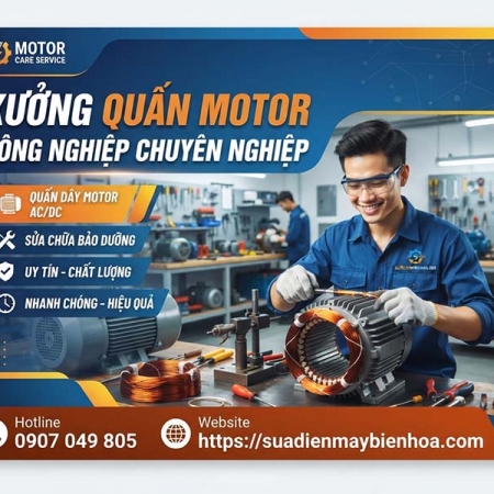 Xưởng quấn motor công nghiệp chuyên nghiệp
